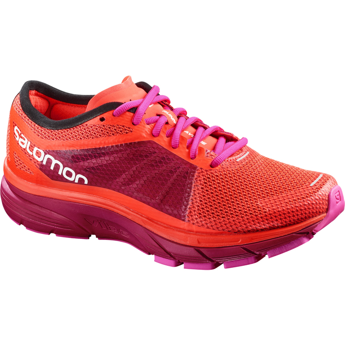 Salomon Israel SONIC RA W - Womens Running Shoes - Orange/Purple (TMUZ-89764)